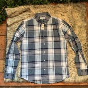 NWT - Blue Plaid Button Up Shirt